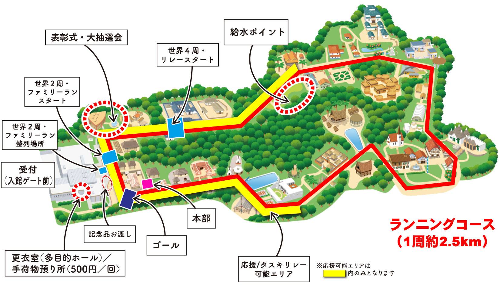 ランニングコース (1周約2.5km)