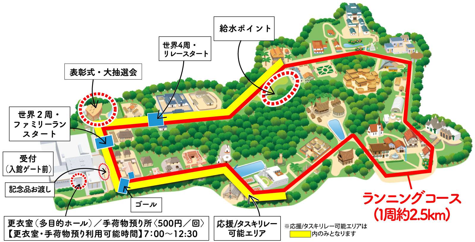 ランニングコース (1周約2.5km)